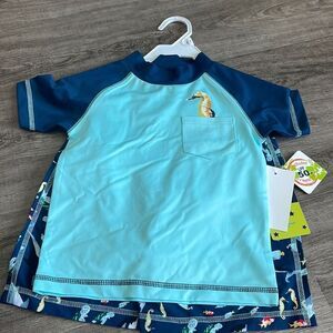 Mick Mack Boys Swim Rash Guard Set . NEW